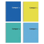CUADERNOLA CAMPUS TAPA DURA DE 96 HS. PAQUETE X 10 CUADERNOLAS