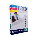 PAPEL FOTOCOPIA BRIO A4 75 GRS. CAJA X 5 PAQUETES